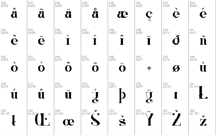 Meriyan font