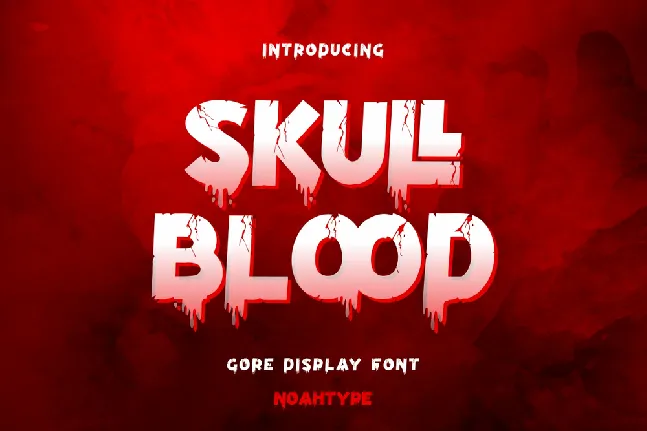 Skull Blood Demo font