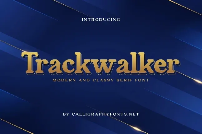 Trackwalker font