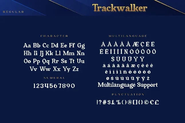 Trackwalker font