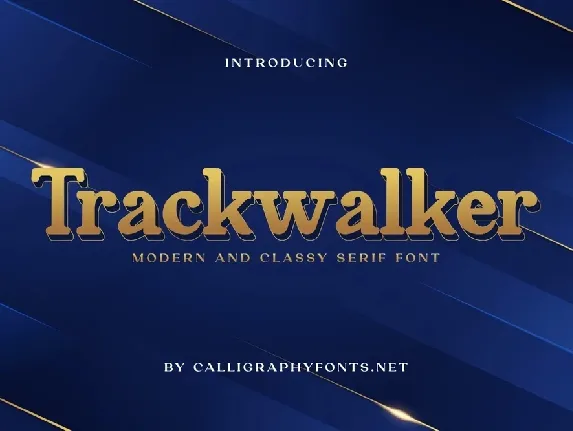 Trackwalker font