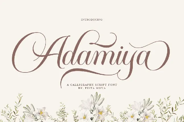 Adamiya font