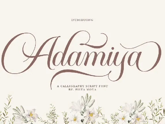 Adamiya font