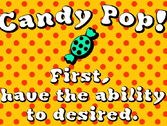 Candy Pop! font