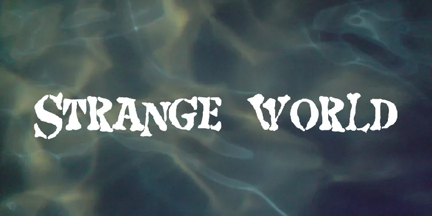 Strange world font