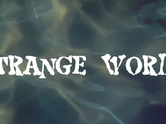 Strange world font