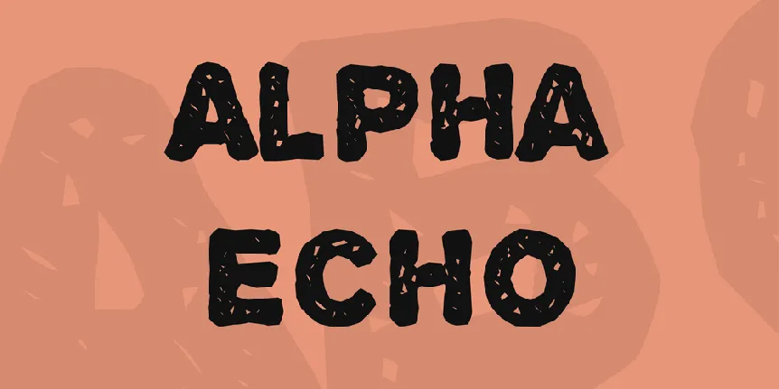 Alpha Echo font