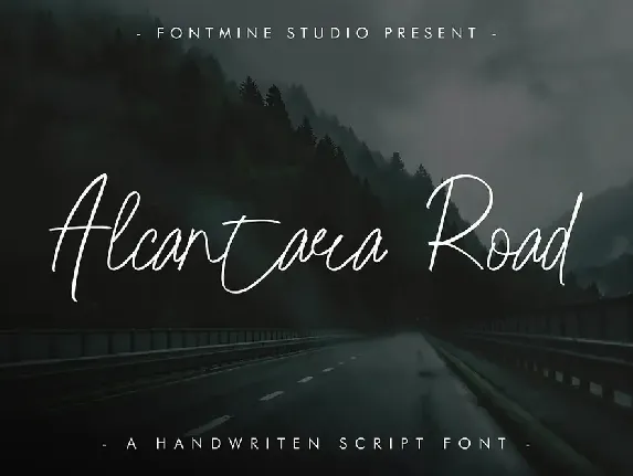 Alcantara Road font