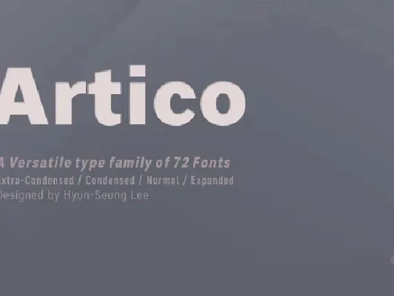 Artico Family font