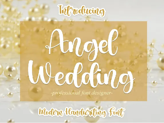 Angel Wedding font