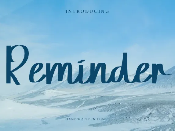 Reminder font