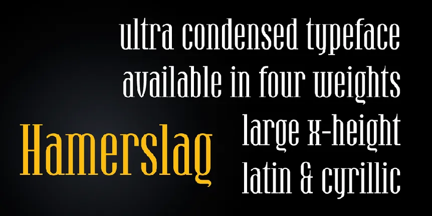 Hamerslag Typeface font