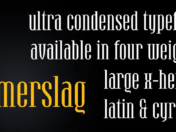 Hamerslag Typeface font