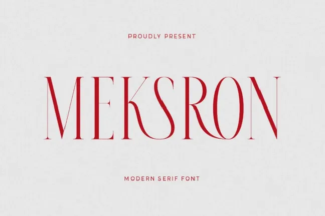 Meksron font