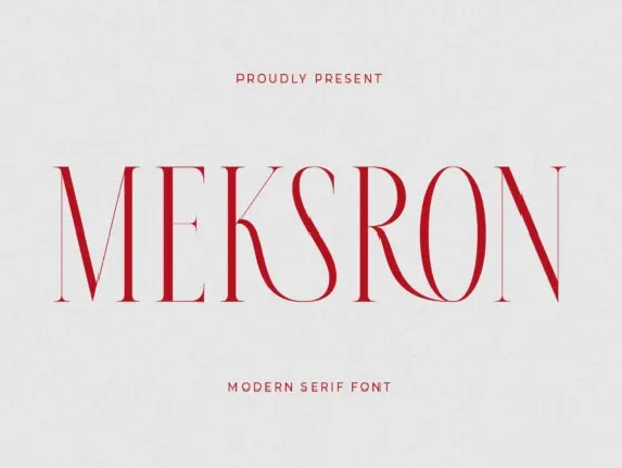 Meksron font