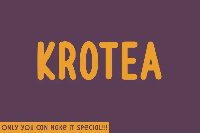 Krotea font