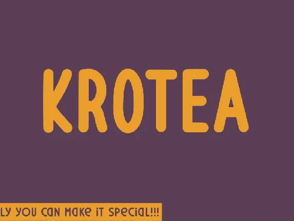 Krotea font