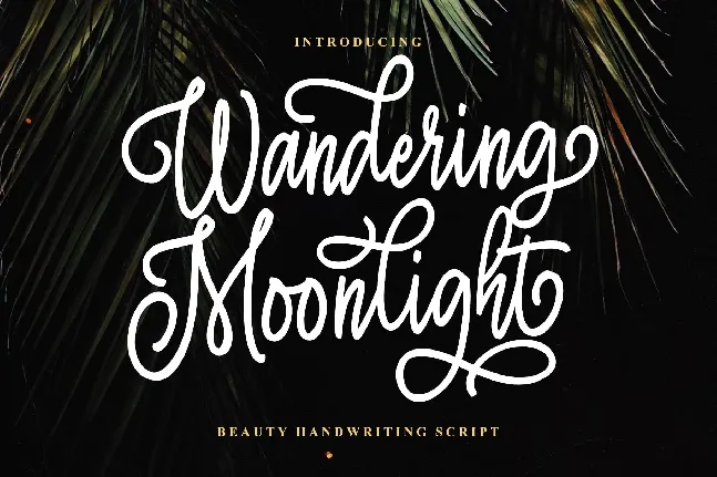 Wandering Moonlight font