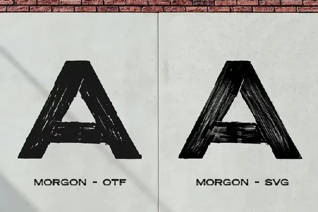 Morgon font