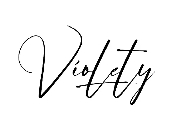 Violety Demo font