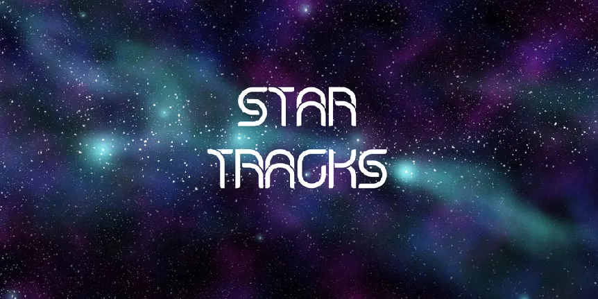 Star Tracks font