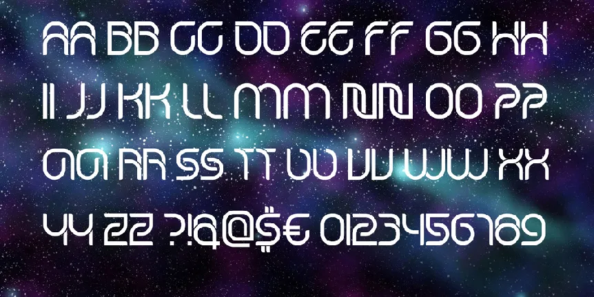 Star Tracks font