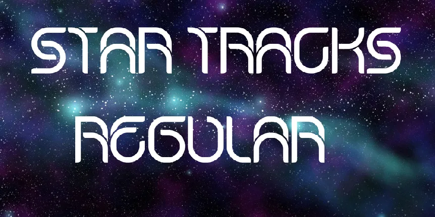 Star Tracks font