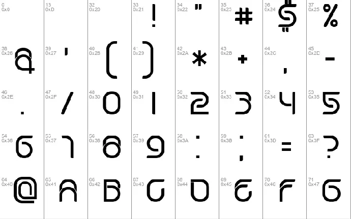 Star Tracks font