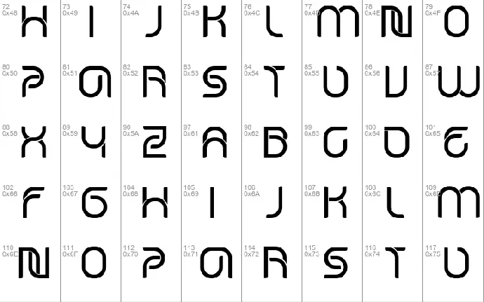 Star Tracks font