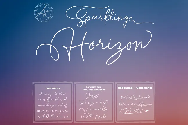 Sparkling Horizon font