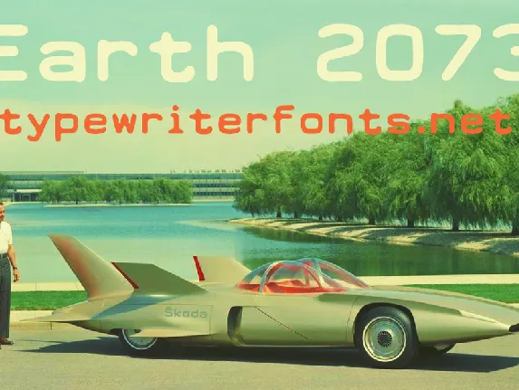 Earth 2073 font