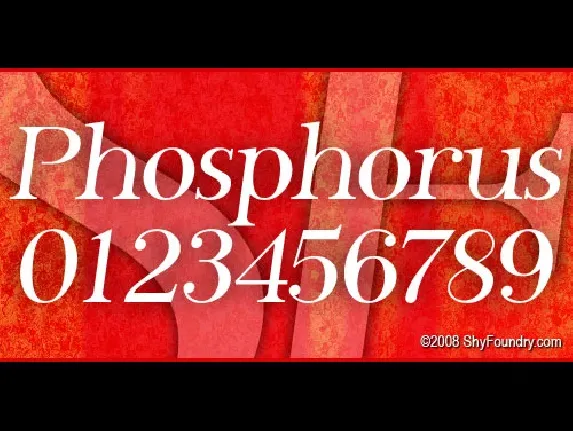 SF Phosphorus font