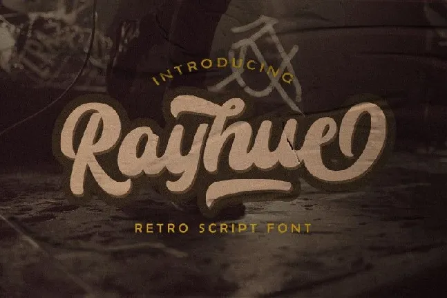 Rayhue Retro Bold Script font