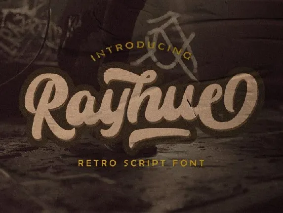 Rayhue Retro Bold Script font