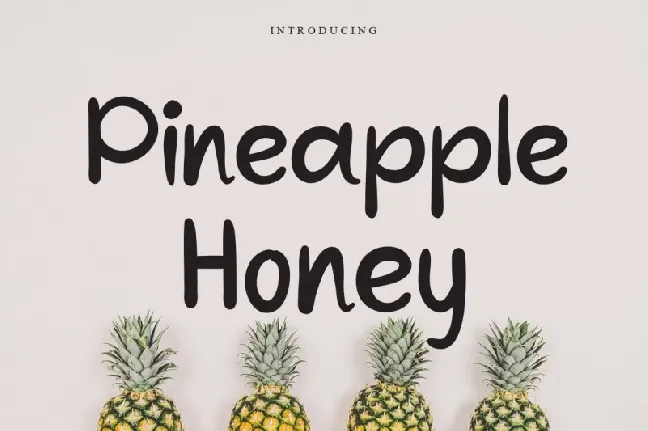 Pineapple Honey font