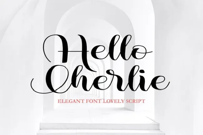 Hello Cherlie font