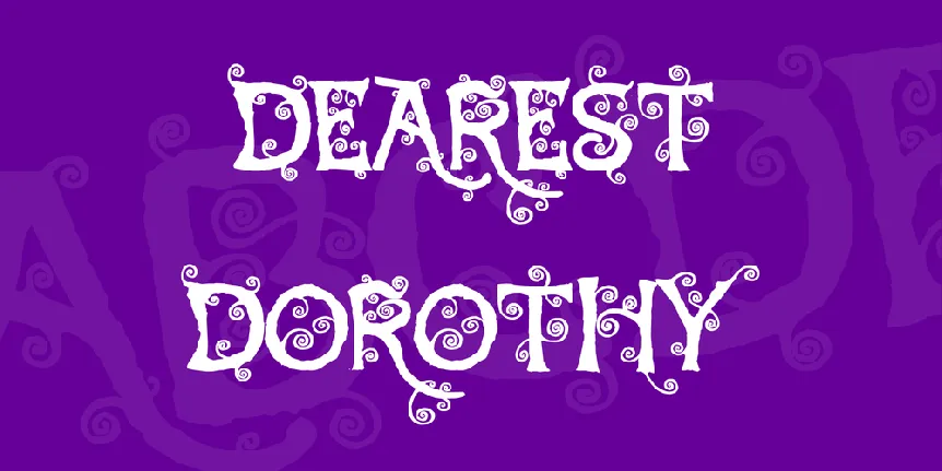 Dearest Dorothy font