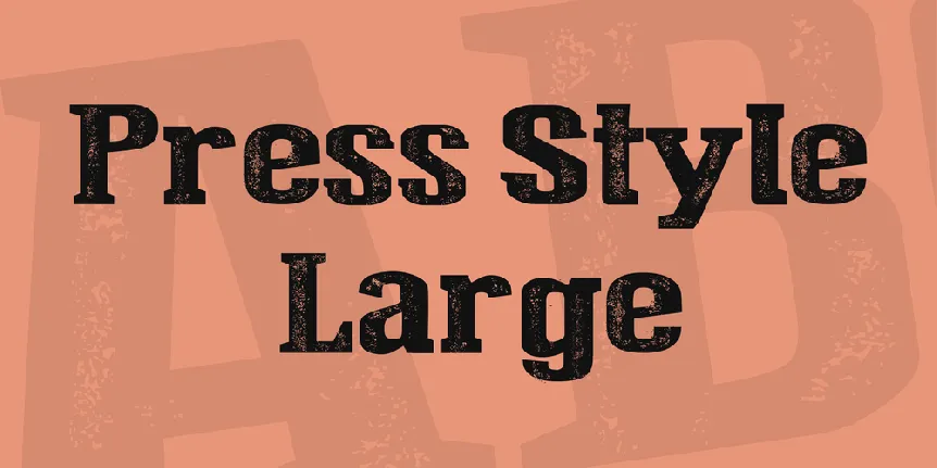 Press Style Large font