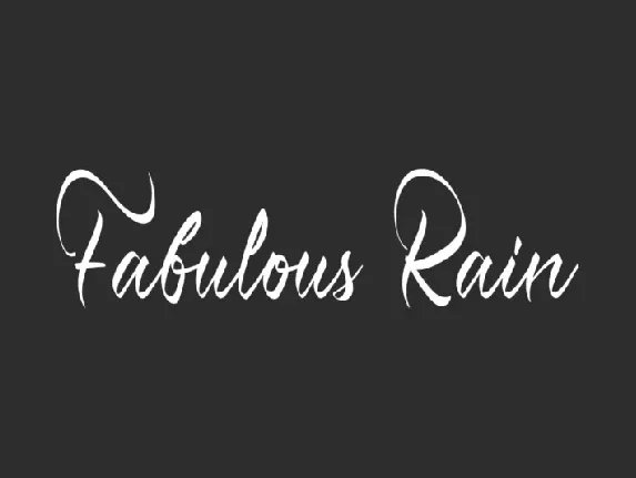 Fabulous Rain font