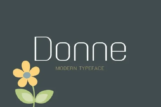 Donne Modern Sans font