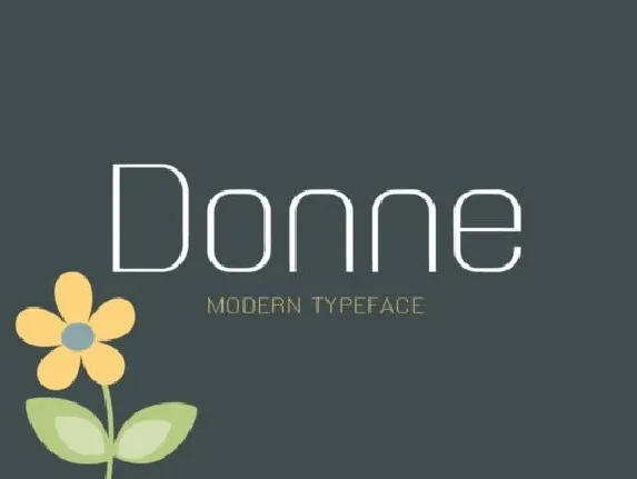 Donne Modern Sans font