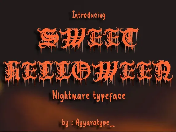 Sweet Helloween font