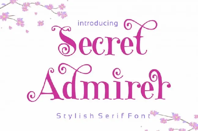 Secret Admirer Serif font