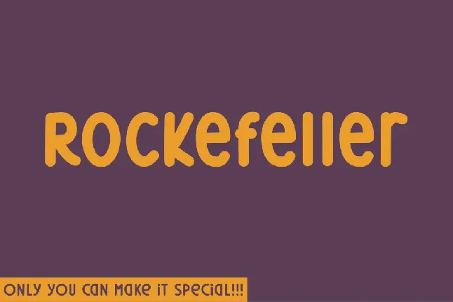 Rockefeller font