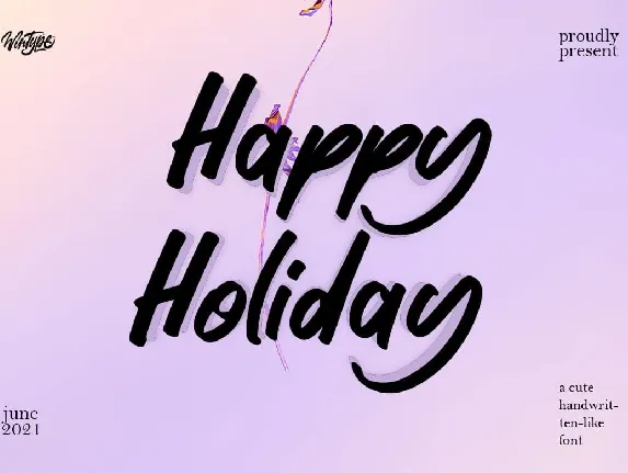 Happy Holiday font