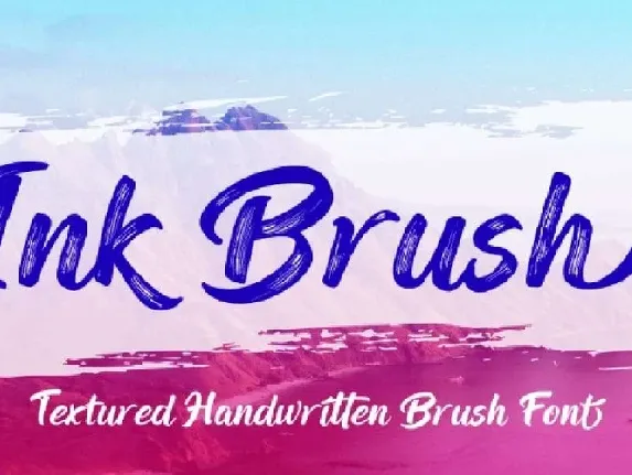 Ink Brush font