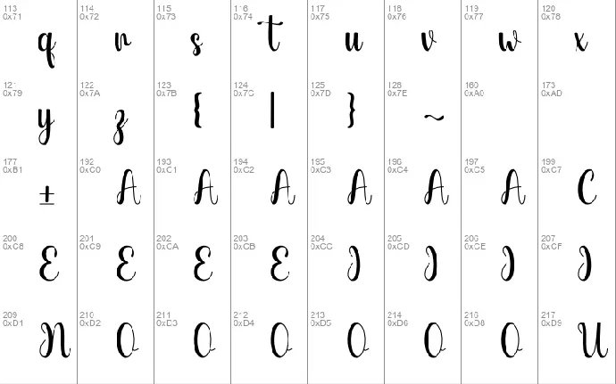 Violine font