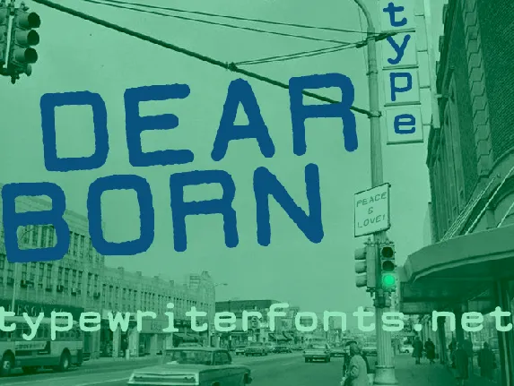 DEARBORN type font