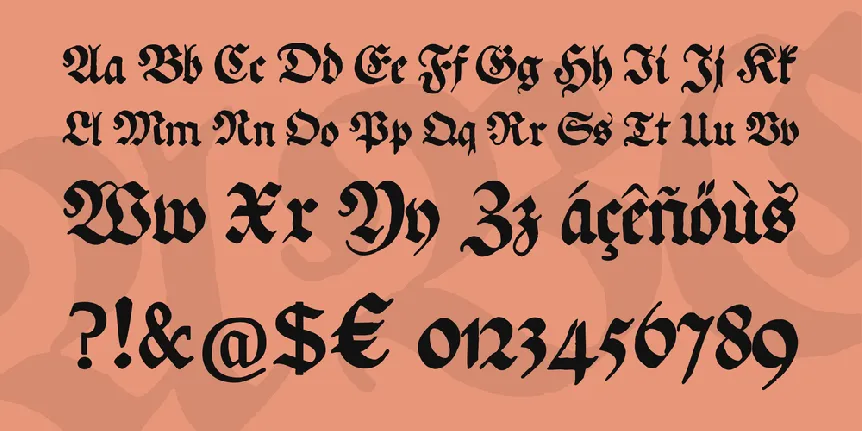 Ehmcke Federfraktur font