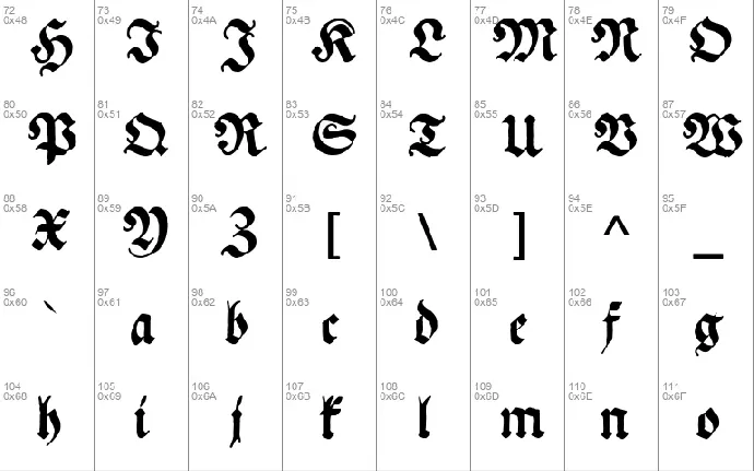 Ehmcke Federfraktur font